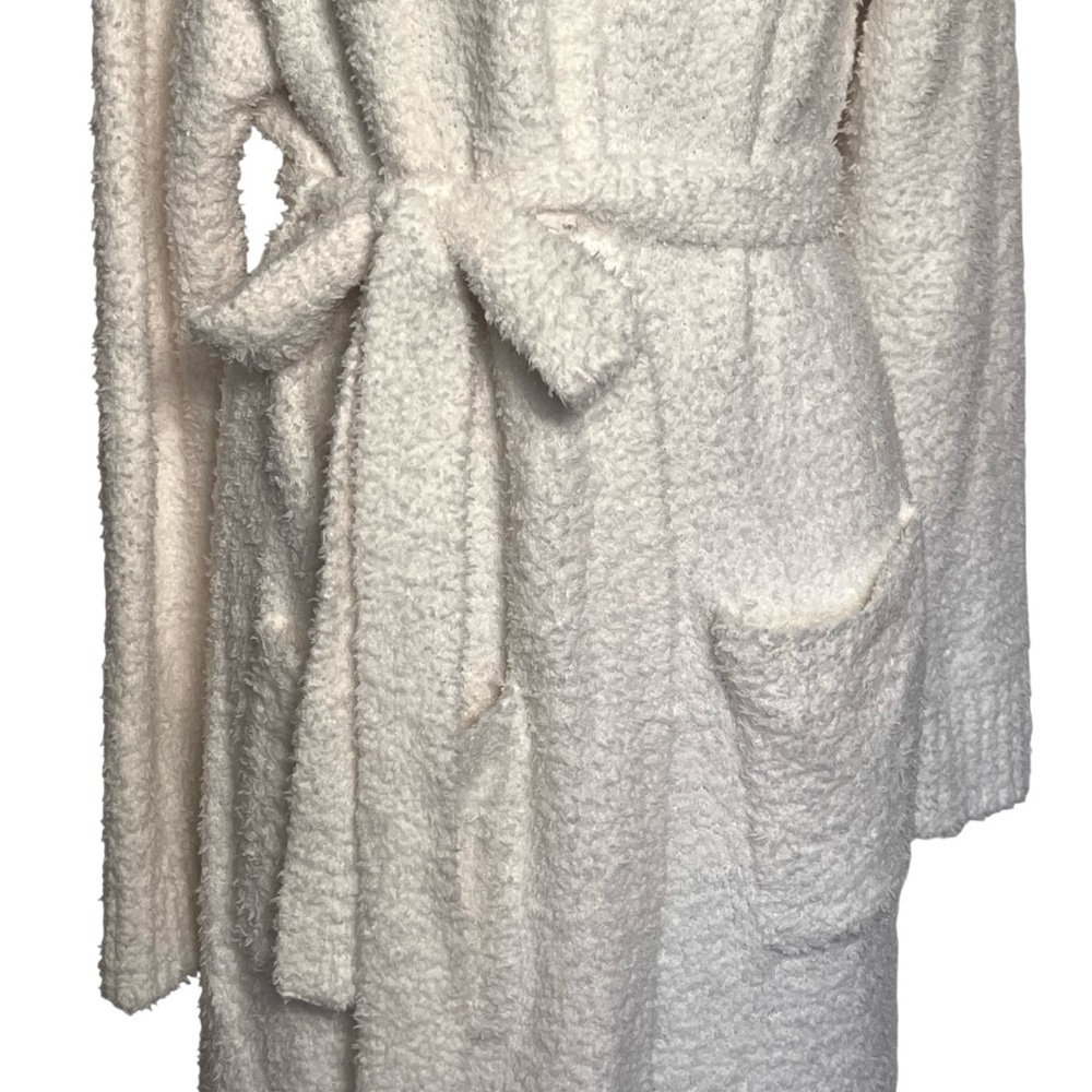 SKIMS Team USA Paralympic Cozy Knit Bouclé  Bone Belted Lounge Robe S/M NWT - Picture 6 of 13